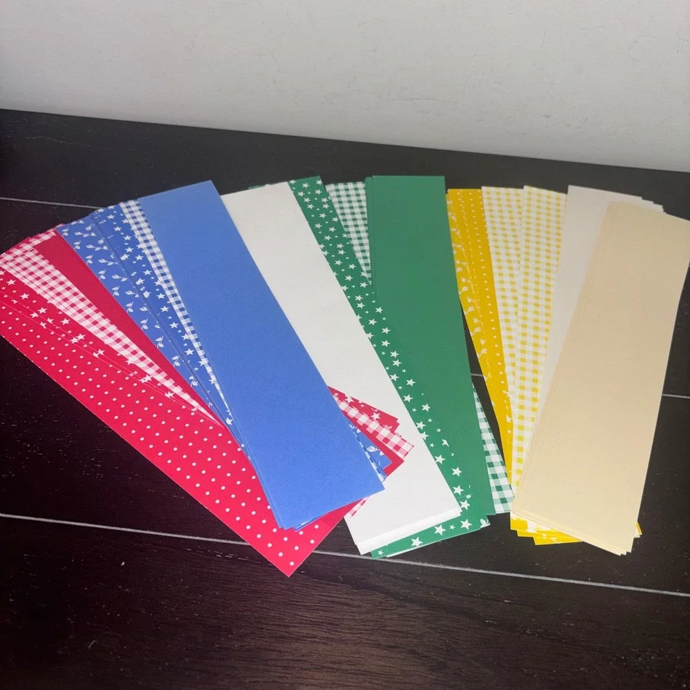Assorted Paper Strips | 11x2.5‎ | Patterns | Junk Journal | Craft Lot